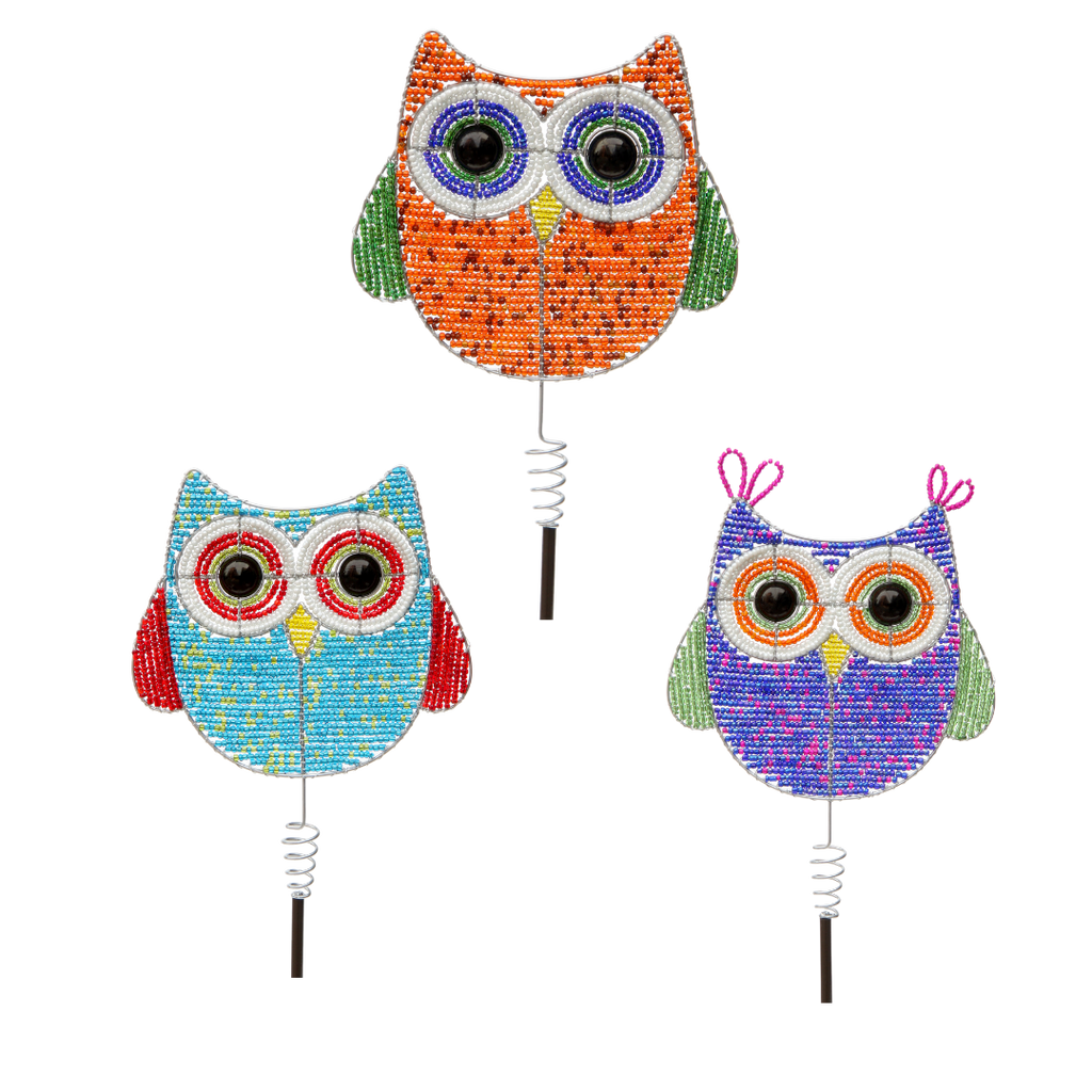 Owl Garden Stake (Assortment of 3)