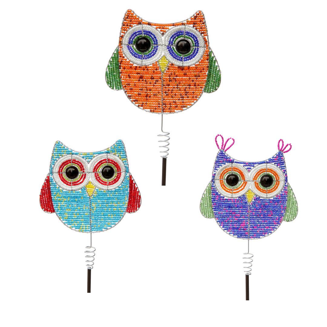 Owl Garden Stake (Assortment of 3)
