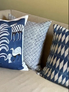 Kenya Indigo Decorative Pillow