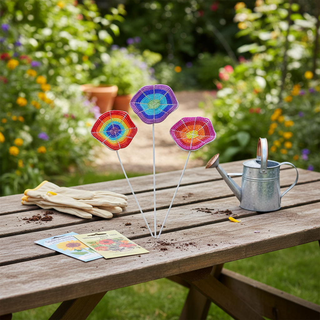 Wavy Flower Pot Stake (Assortment of 3)