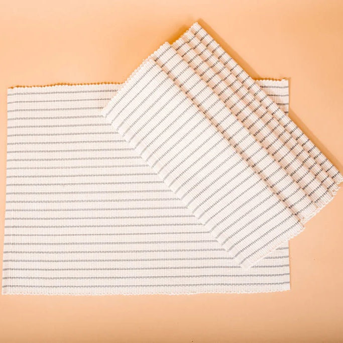 Grey Rangi Placemats (Set of 4)