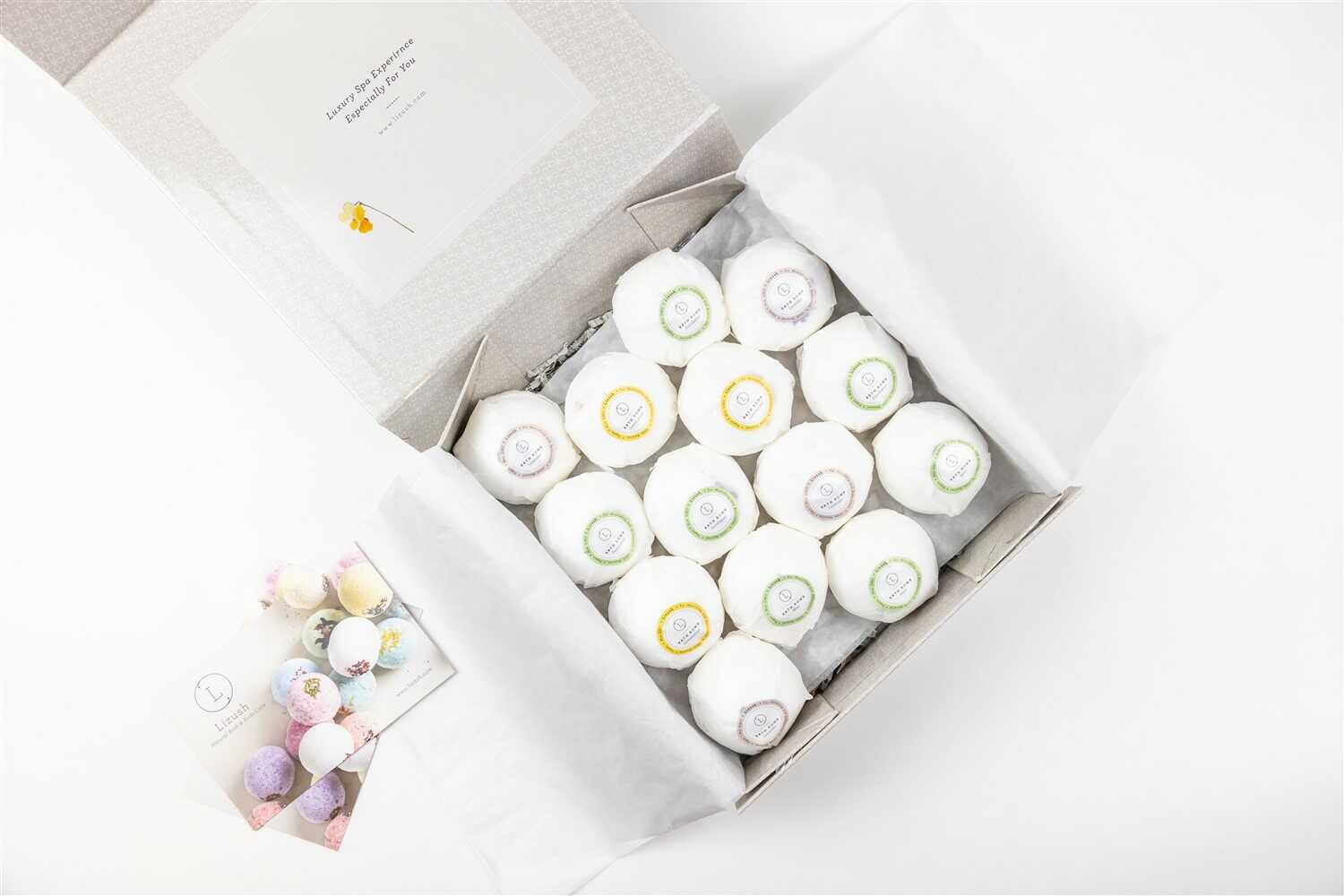 100% Natural Relaxing Bath Bombs Gift Box