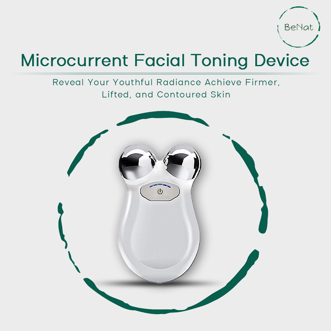 Lift, Sculpt & Glow Toolkit - LED Therapy, Electric Gua Sha & Microcurrent Toning Device for Radiant Skin (Set of 3)