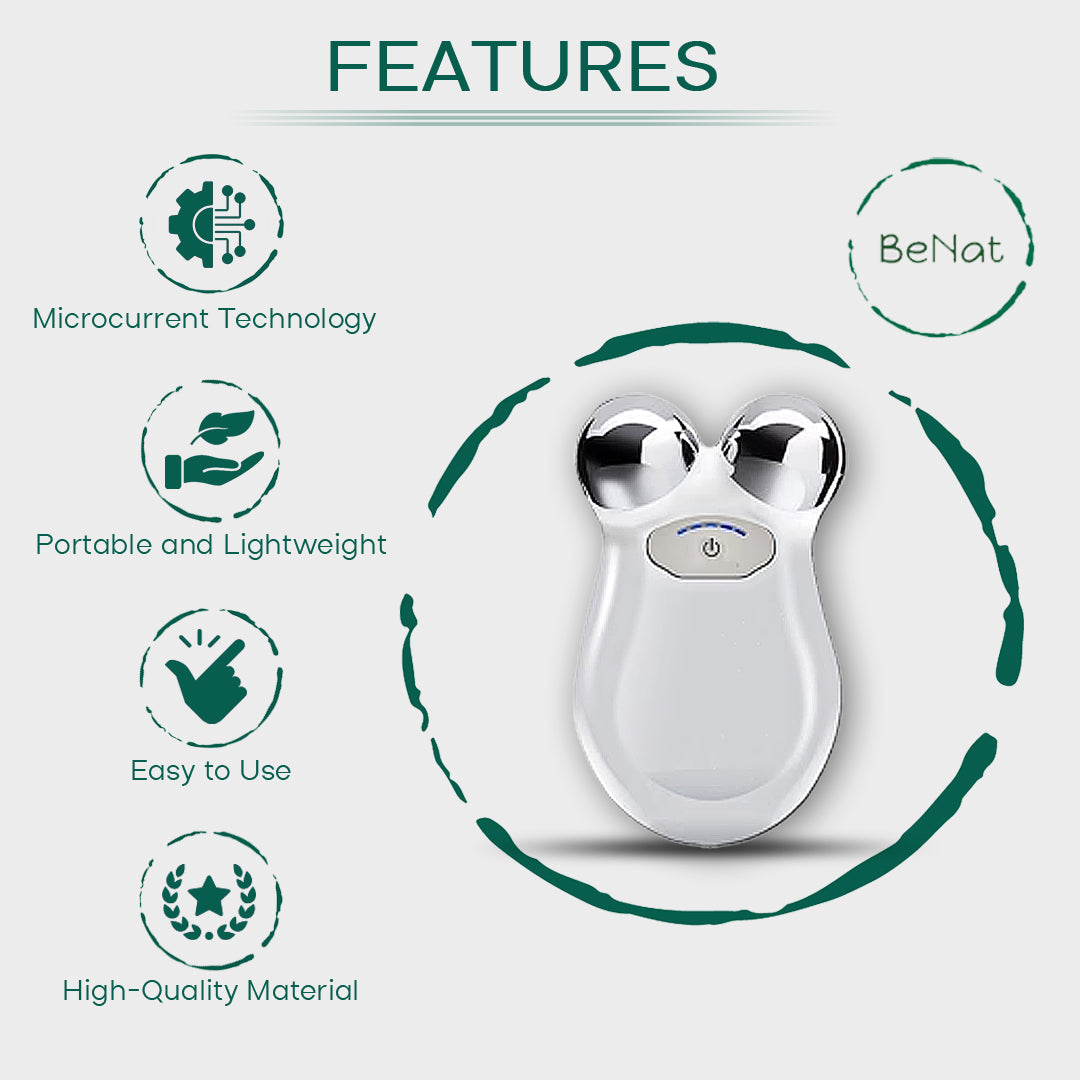 Lift, Sculpt & Glow Toolkit - LED Therapy, Electric Gua Sha & Microcurrent Toning Device for Radiant Skin (Set of 3)