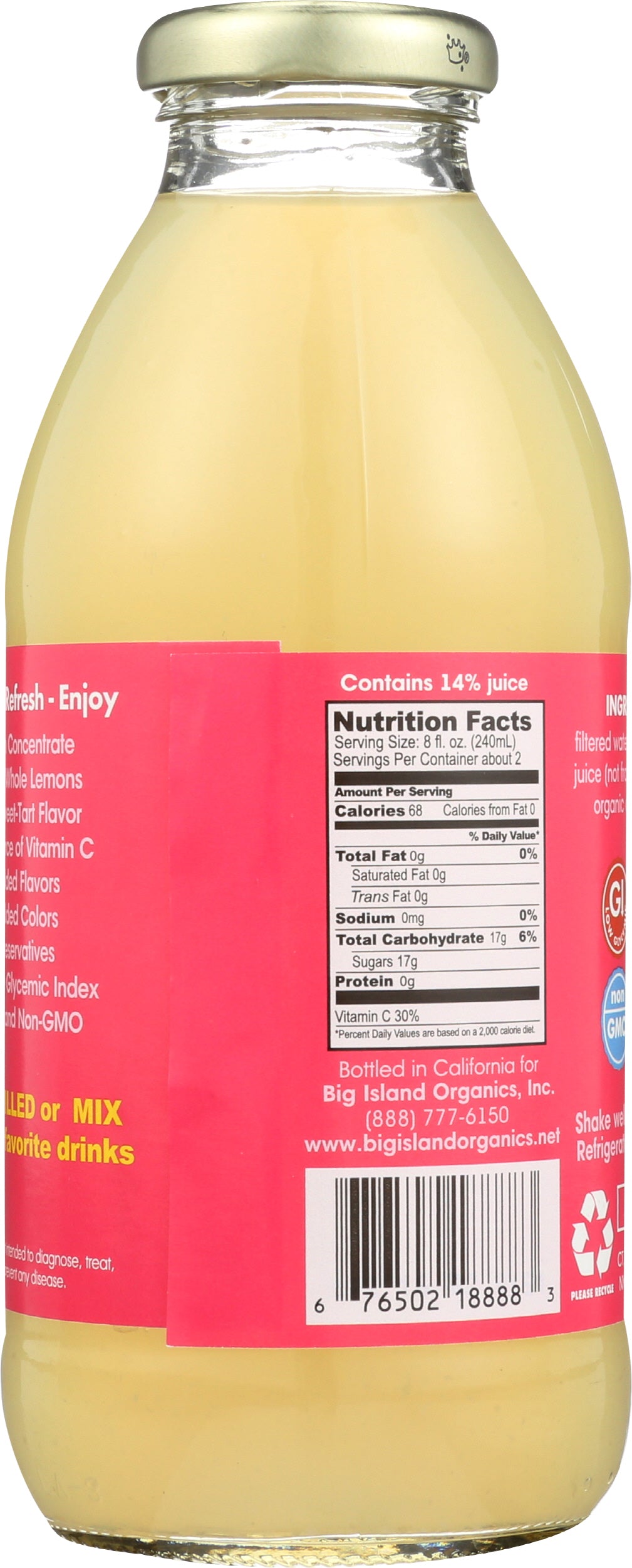 Big Island Organics Island Lemonade (16oz)