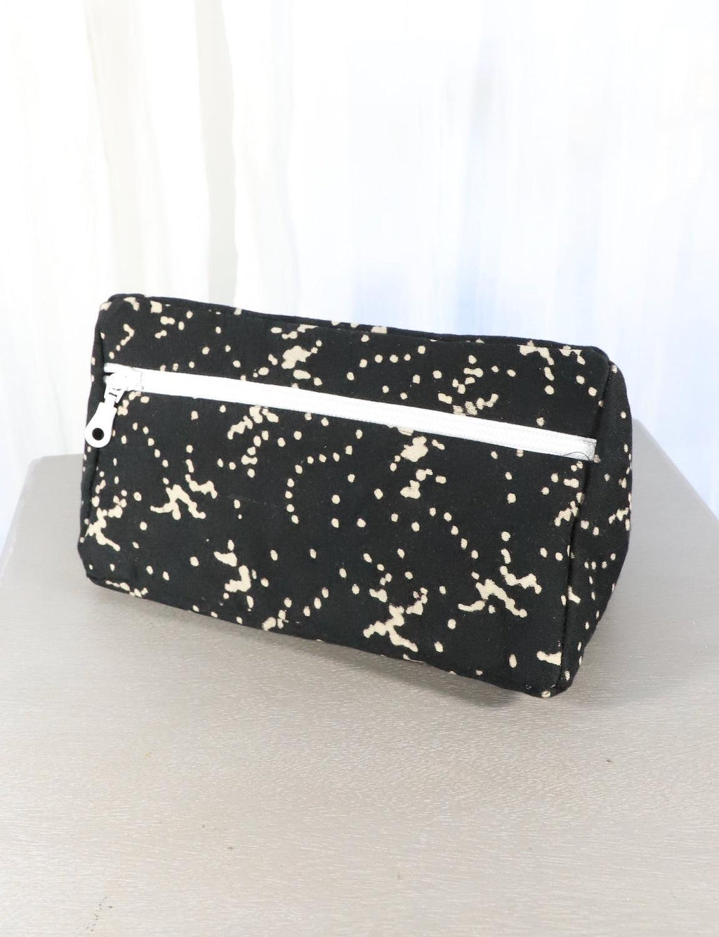 Black Toiletry Bag - Dots or Floral
