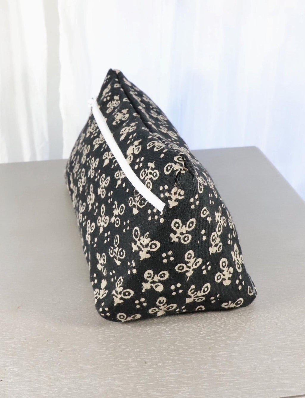 Black Toiletry Bag - Dots or Floral