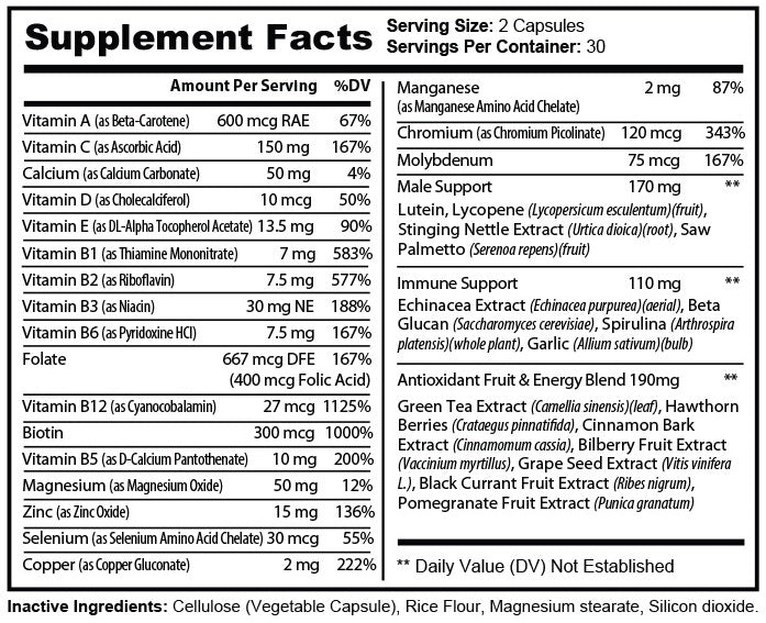 Pure Multi-Vitamins for Men