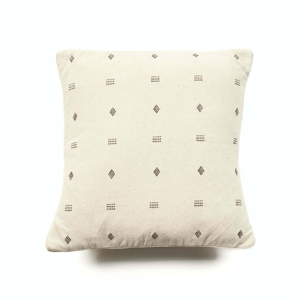 Nira Ochre Hand Spun Organic Cotton Handloom Pillow Cover