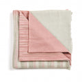 Chive Pink Green Ombre Handloom Merino Throw