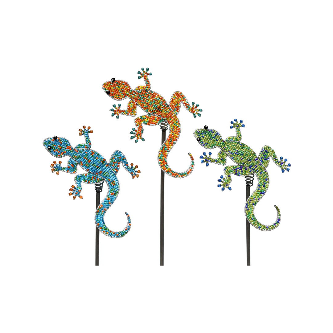 Gecko Garden Stake (Set of 3)