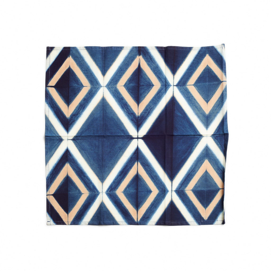 Tisa Handcrafted Shibori Print Cotton Table Napkin (Set of 4)
