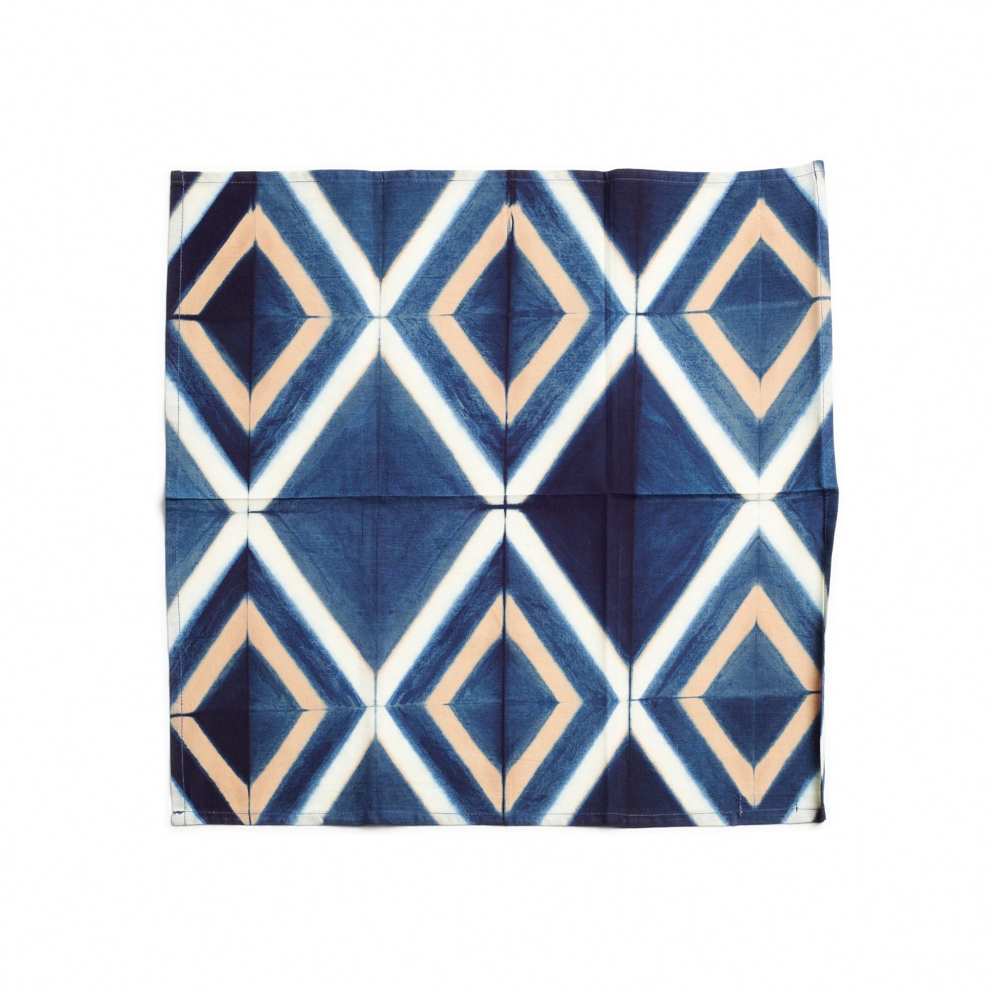 Tisa Handcrafted Shibori Print Cotton Table Napkin (Set of 4)