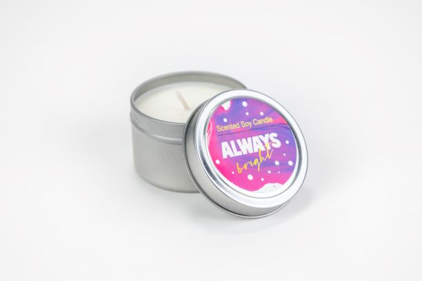 Trio of Tin Soy Candles - Bergamot & Lavender Essential Oils