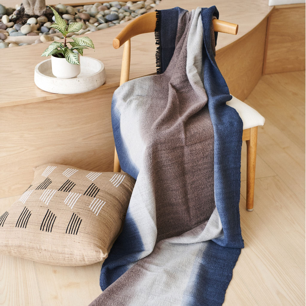 Handloom |Handspun Merino Throw Blanket