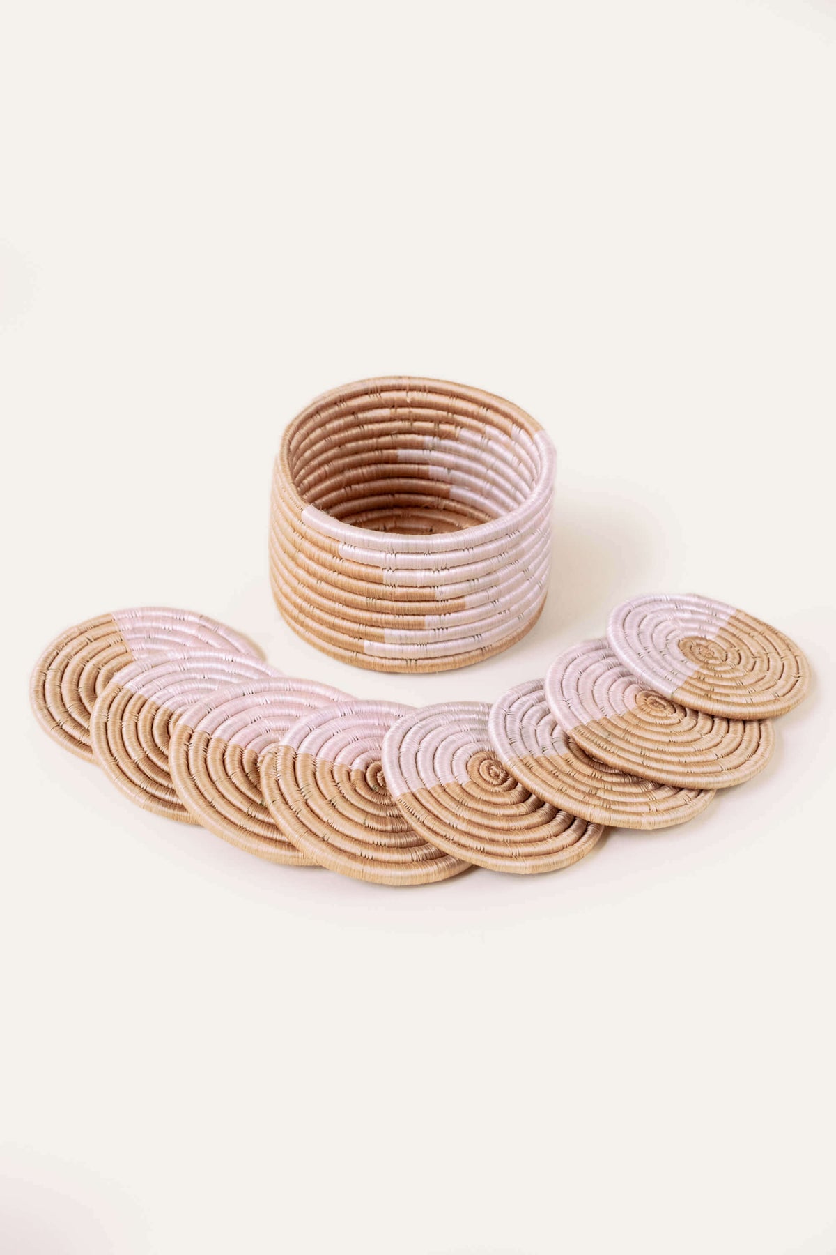 Akeza Mini Basket Coasters (Set of 8)