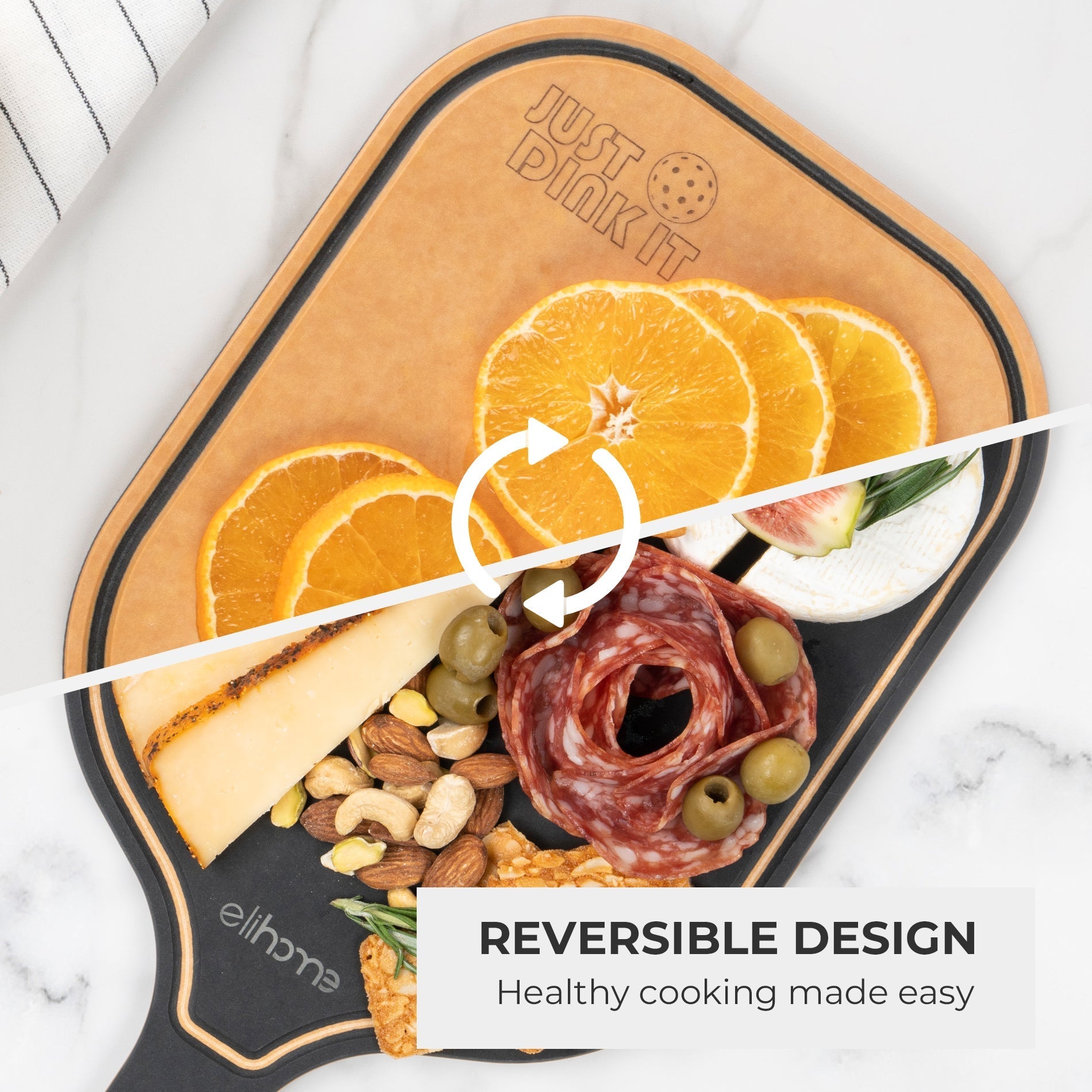 "Just Dink It" Pickleball Charcuterie Cutting Board