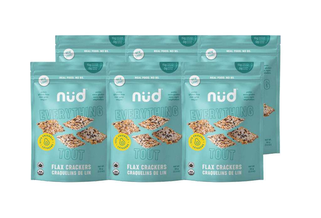 Keto 'Everything' Flax Crackers (6-Pack)
