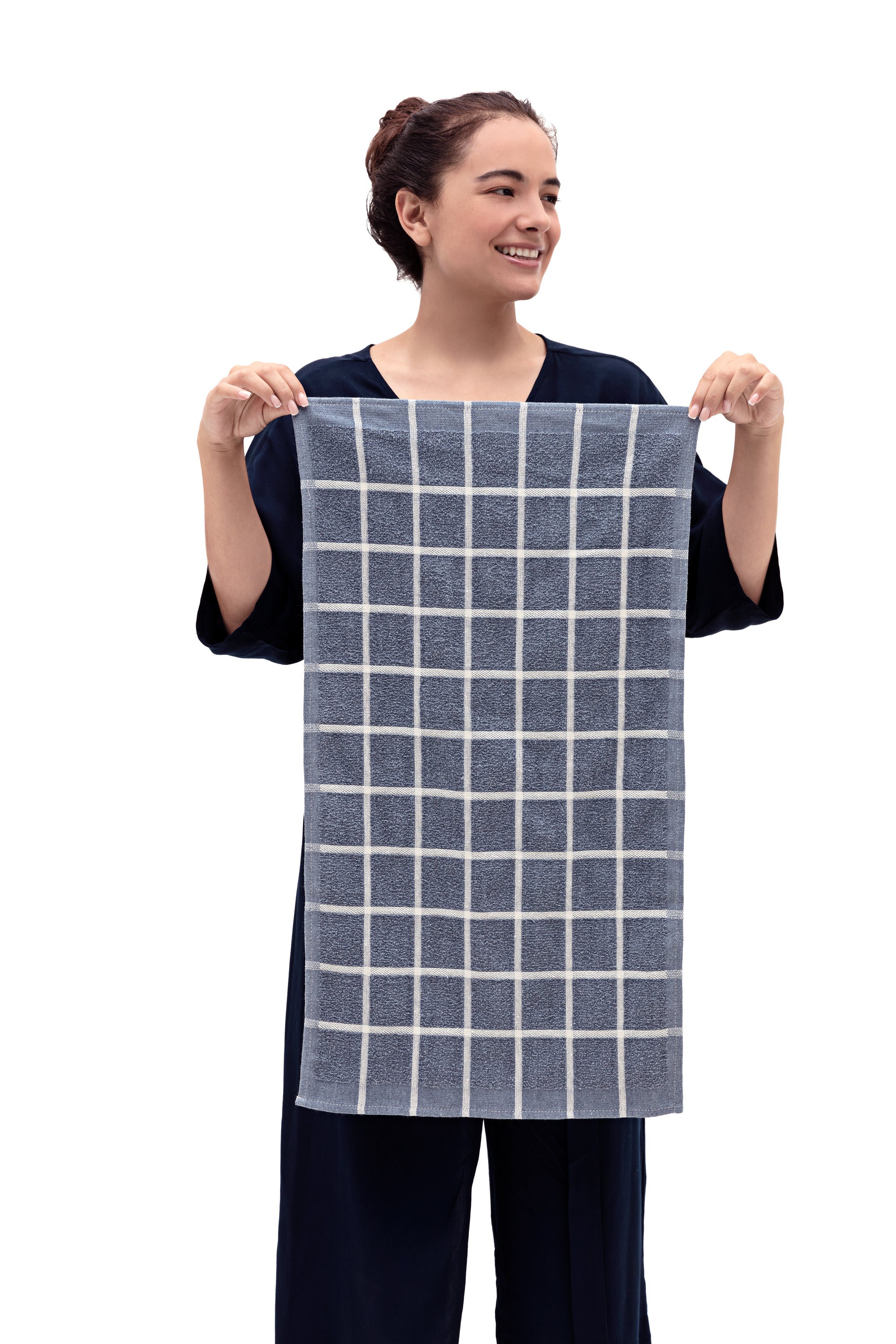 Blue Kitchen Towels / Terry Cloth (Set of 4)