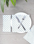 Cloth Napkins- Green Squares (Set of 4)