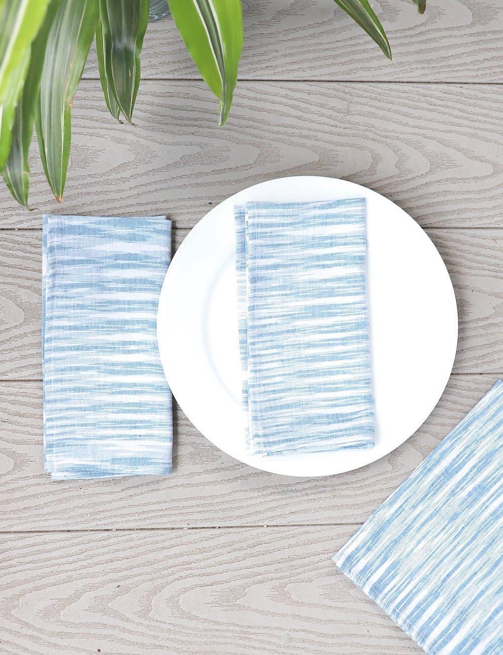 Light Blue Cloth Napkins (Set of 4)