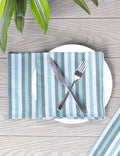 Cloth Napkins - Ocean Stripes (Set of 4)