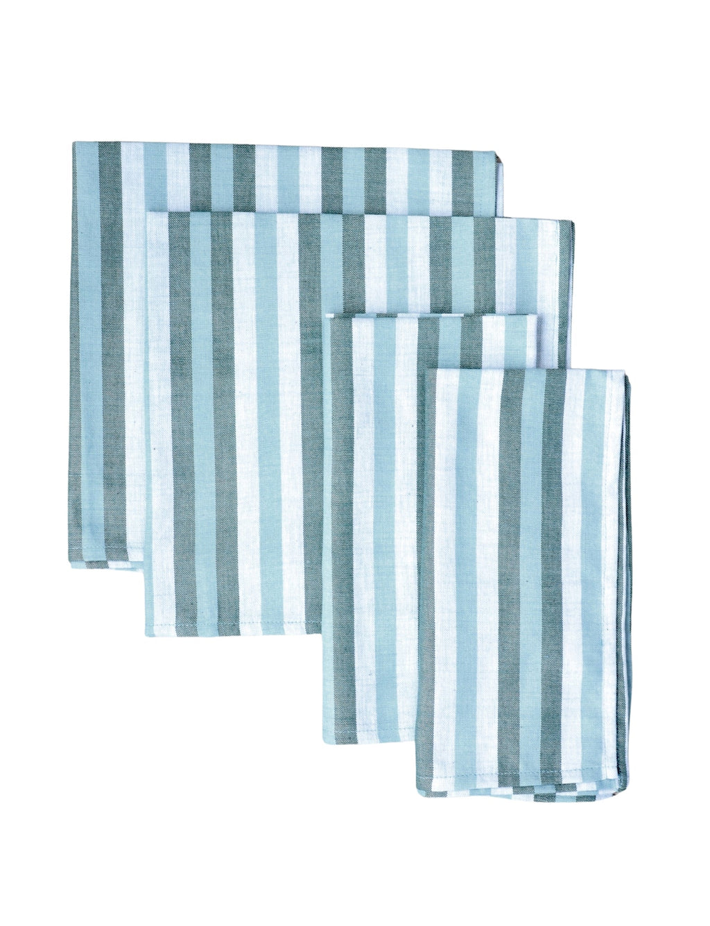 Cloth Napkins - Ocean Stripes (Set of 4)