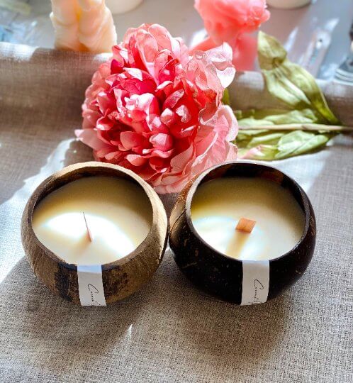 Coconut Shell Candle