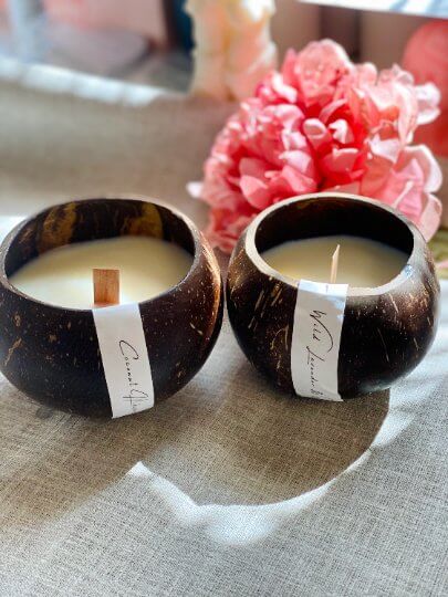 Coconut Shell Candle