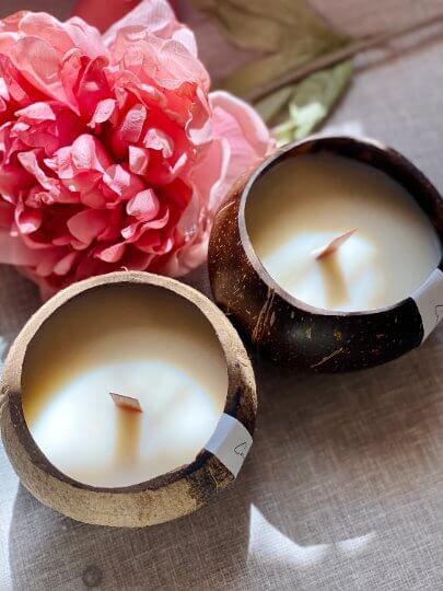 Coconut Shell Candle