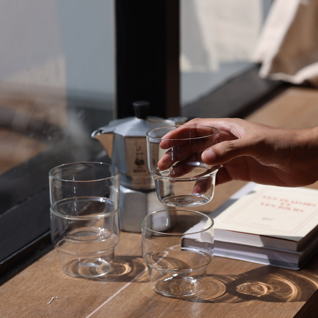 Stackable Glass Tumbler (Set of 4)