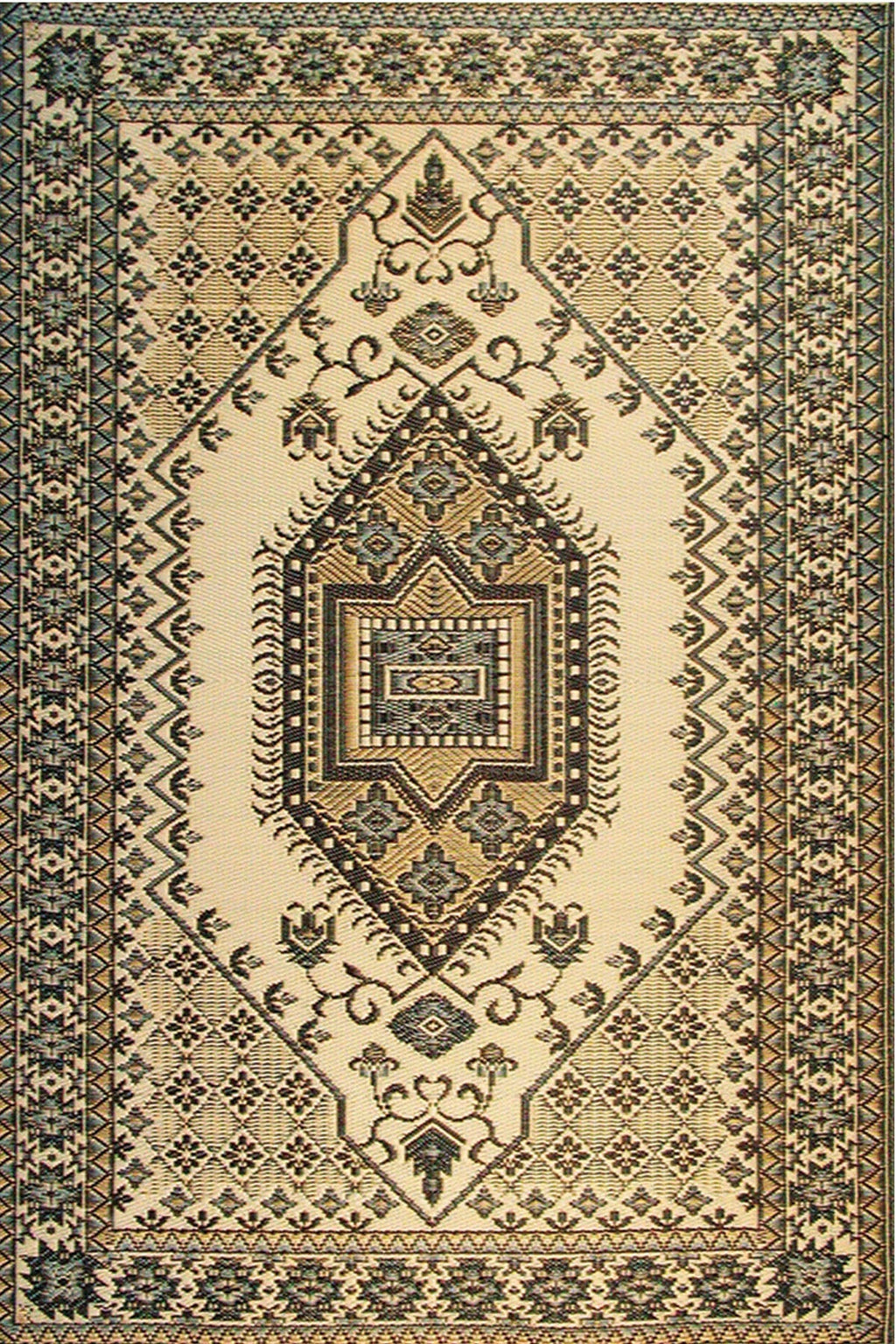 Turkish Black & Brown Rug