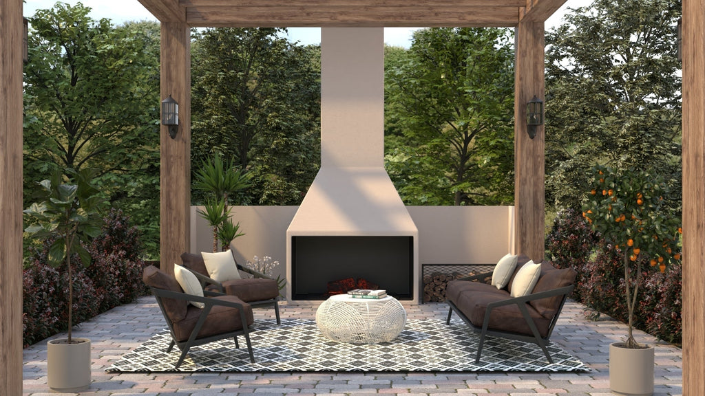 Scotch Black & White Pattern Rug