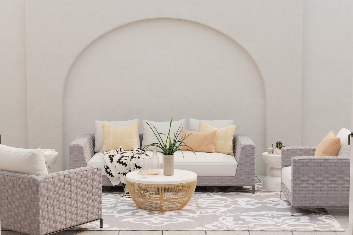New Wrought Iron Cool Silver Rug