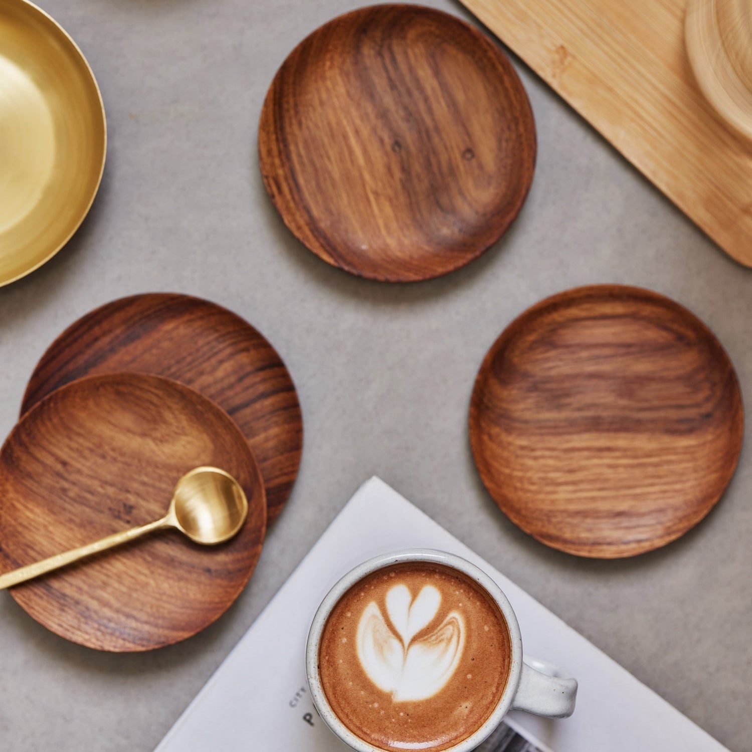 Teak Coasters (Set of 4)