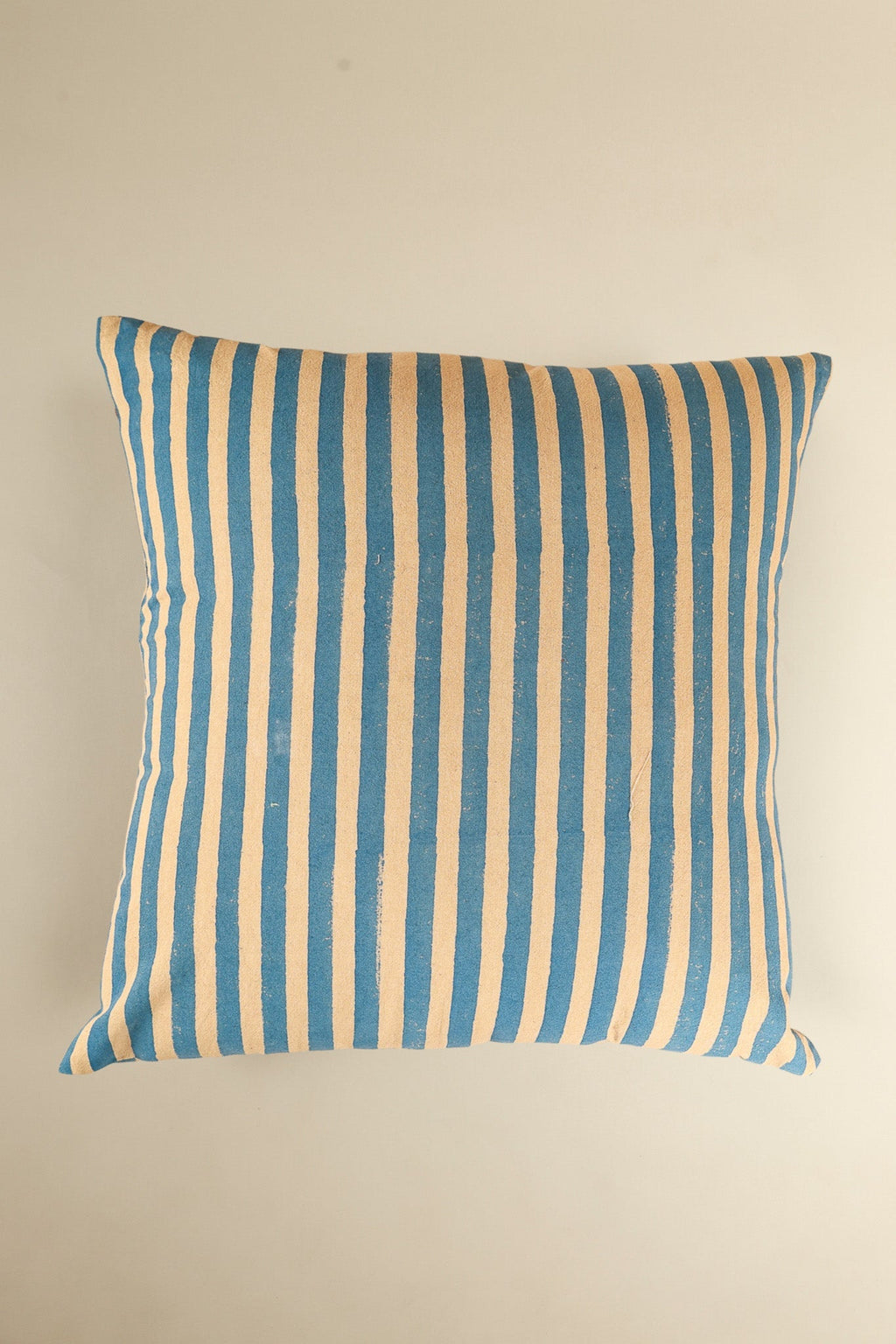 Oh! Stripes Block Print Pillow - Blue