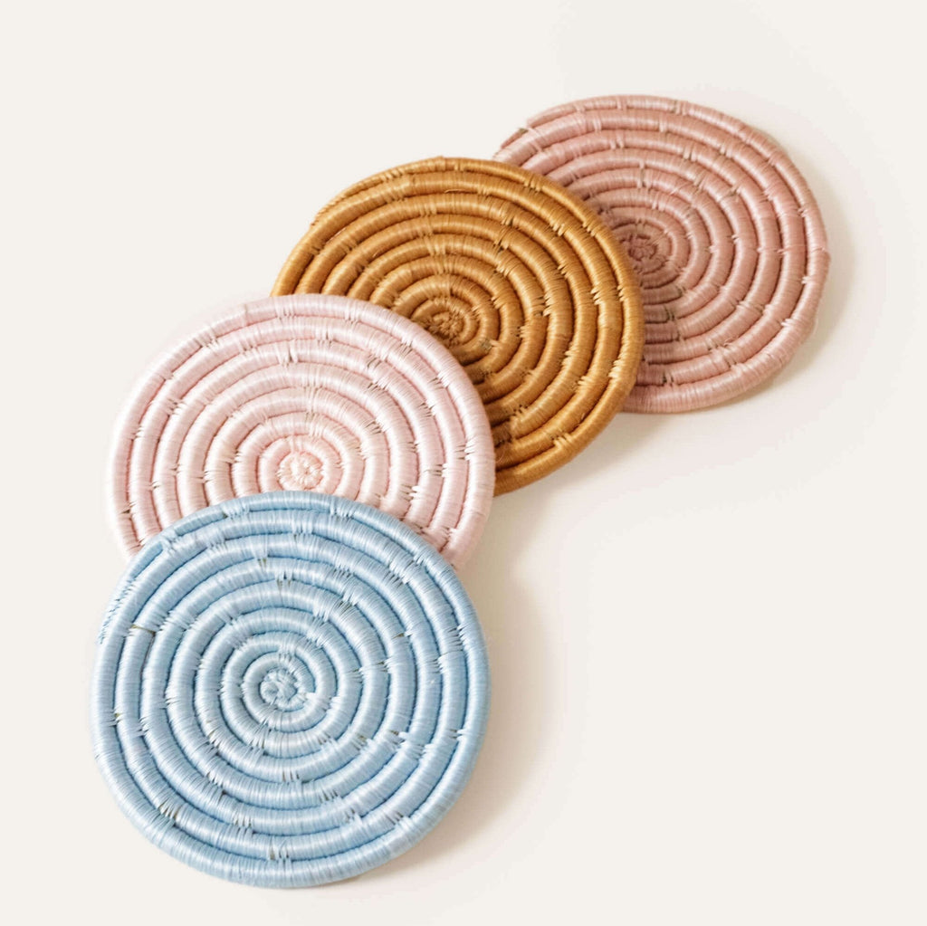 Solid Mixed Set Coasters (Set of 4)