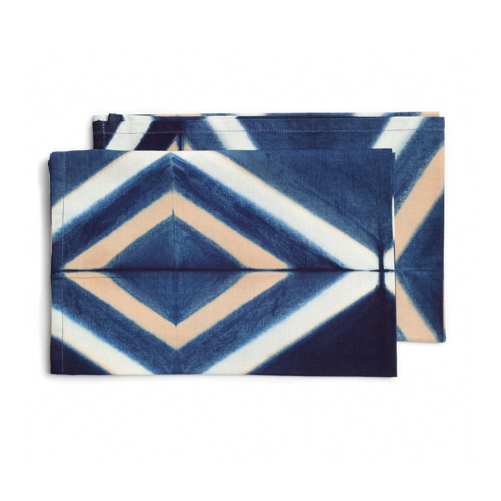 Tisa Handcrafted Shibori Print Cotton Table Napkin (Set of 4)
