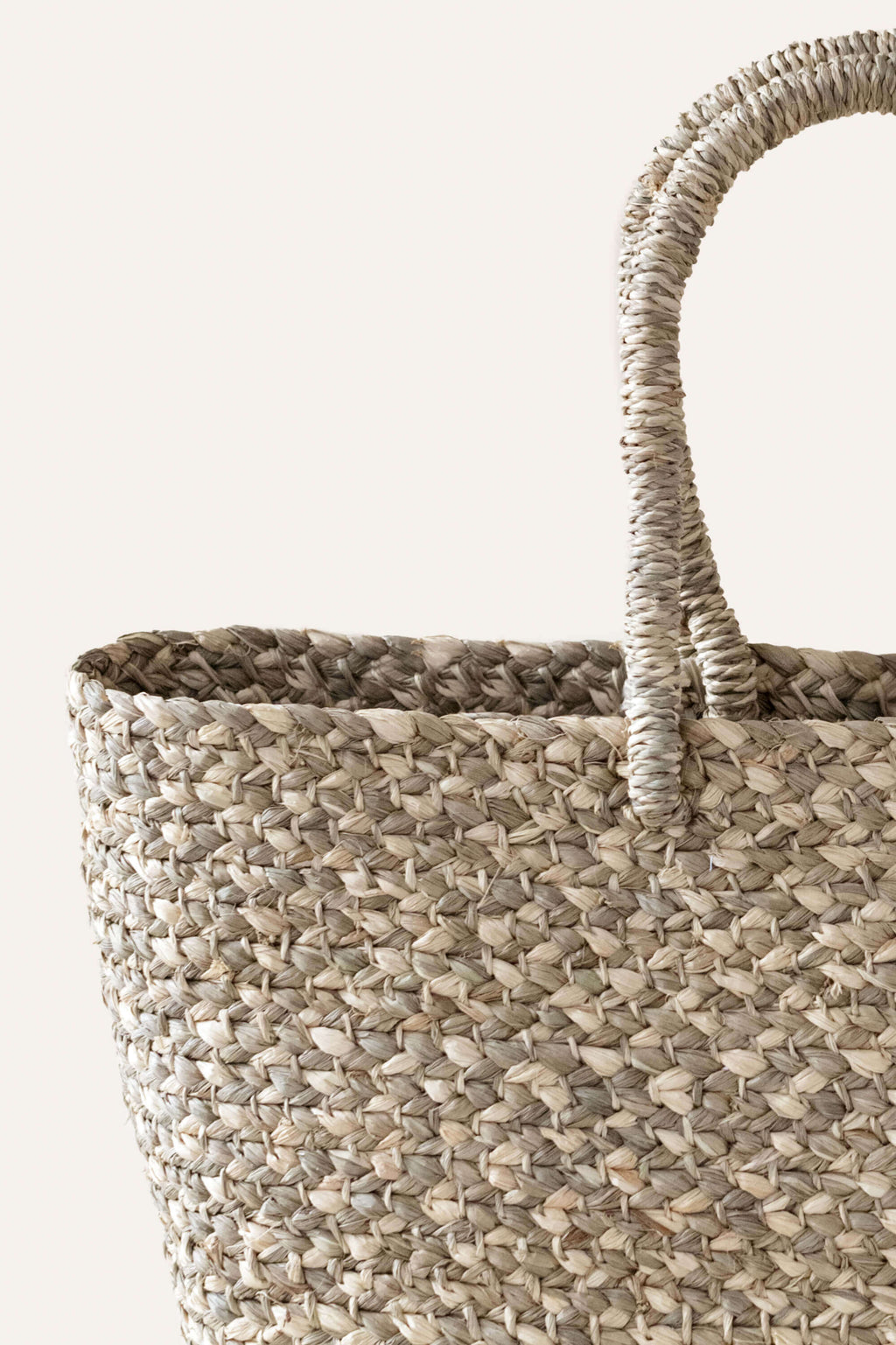 Braided Raffia Tote Sage & Natural