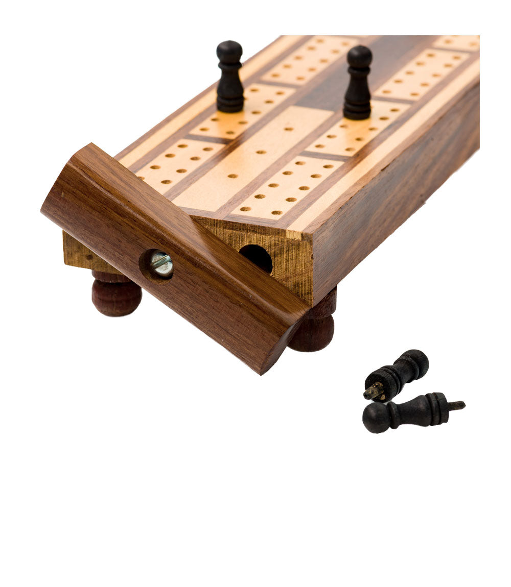 Handmade Wood Cribbage Game