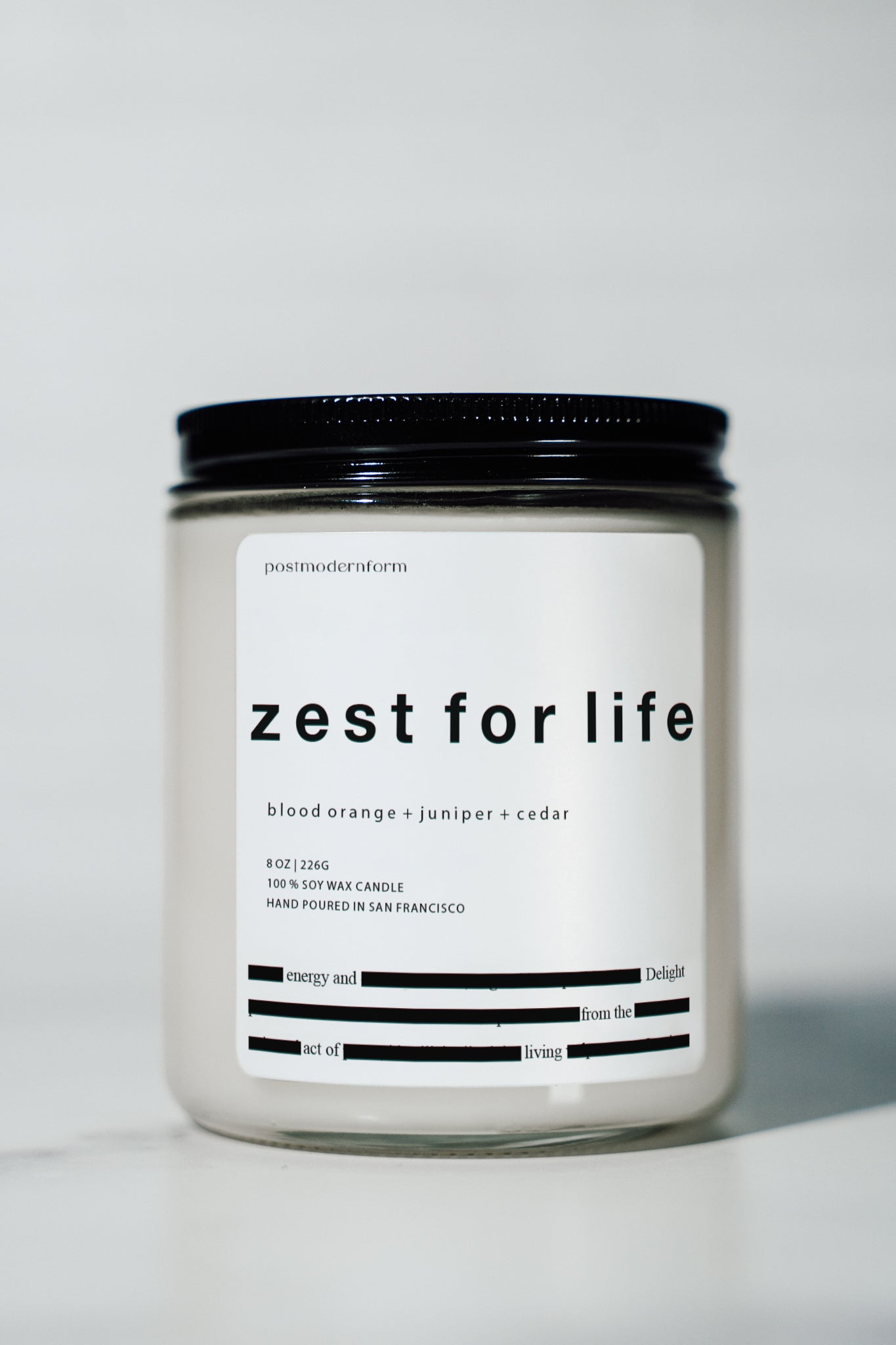 Zest for Life - Blood Orange, Juniper & Cedar Candle