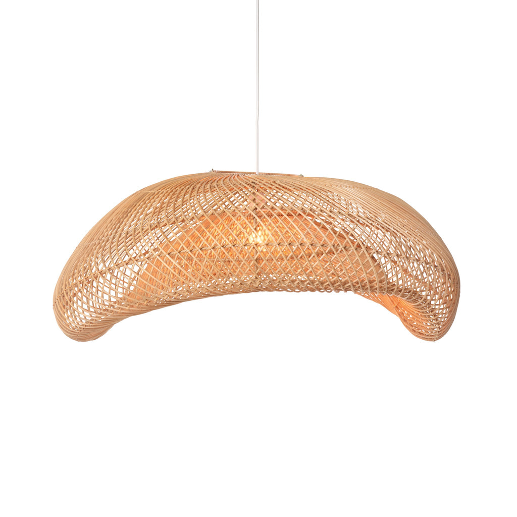 Rattan Arch Wavy Pendant Light (X-Large)