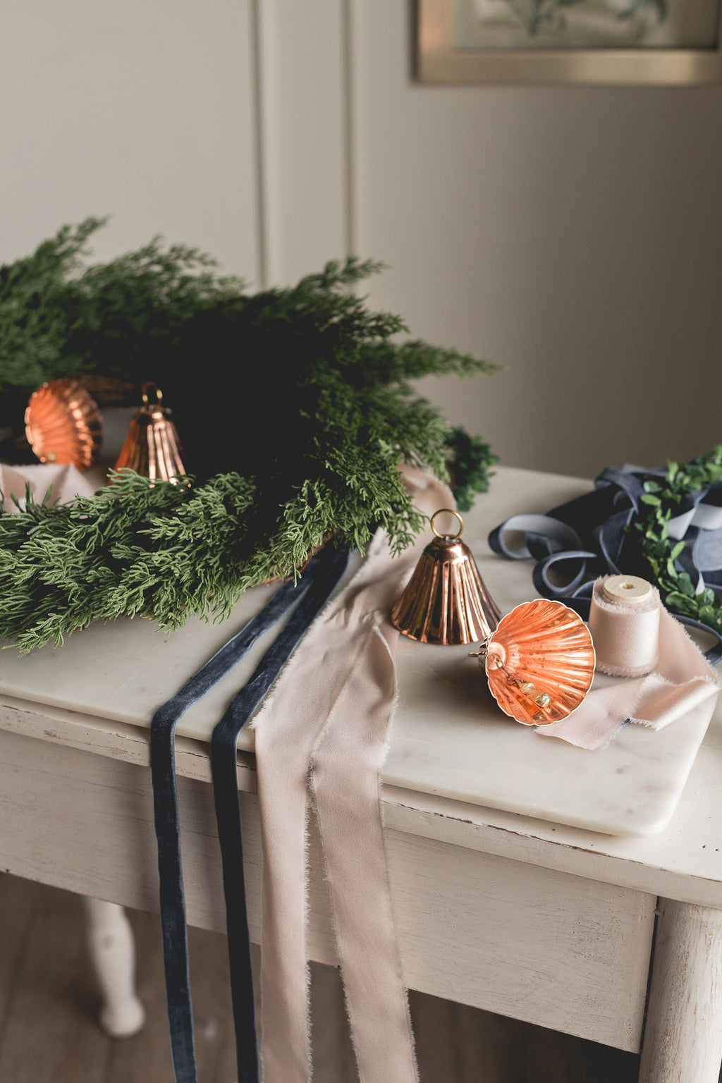 Copper Bell Ornaments (Set of 2 or 4)