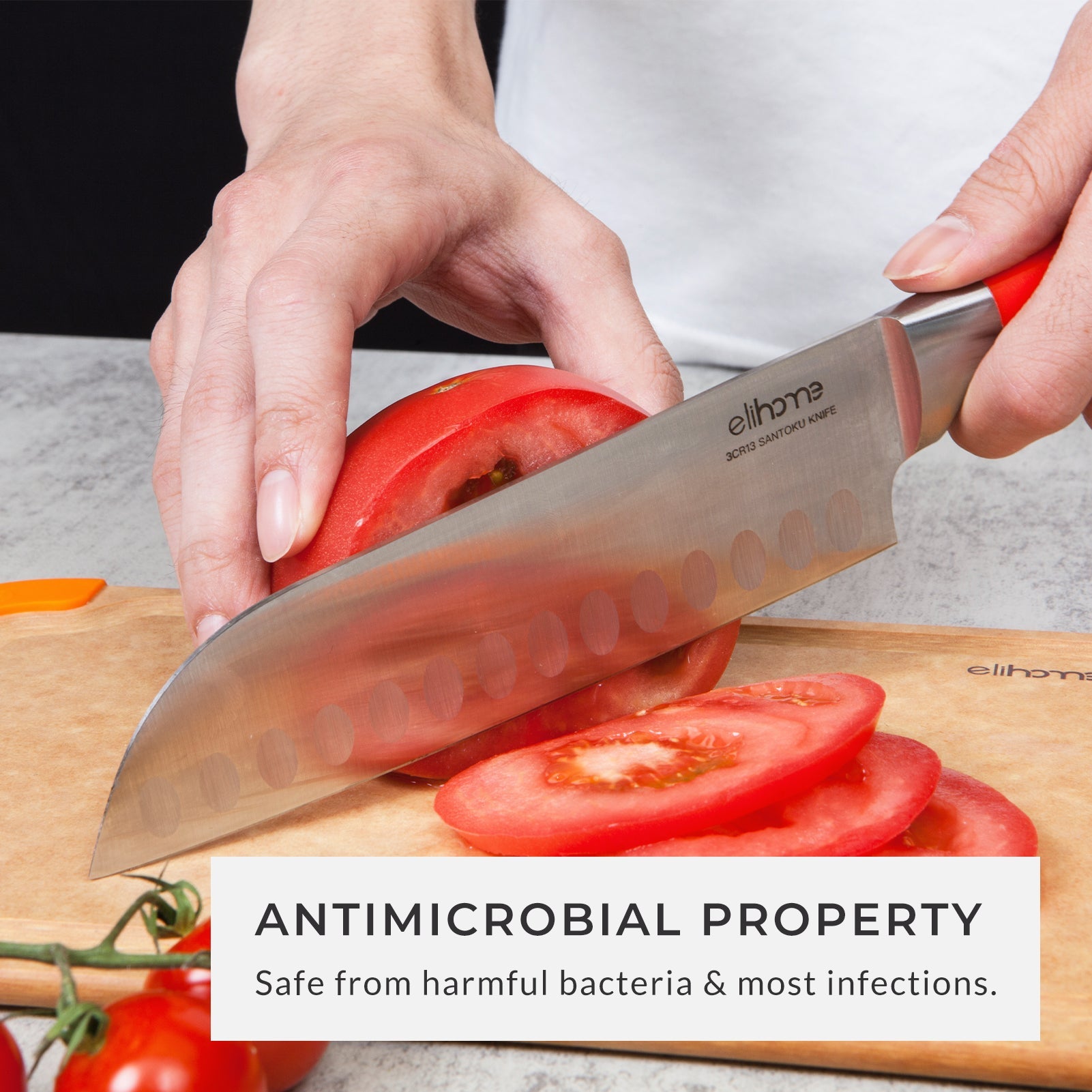 Premium Series Cutting Board - Non Slip & Color Code - Small (7 x 10 x 1/4)