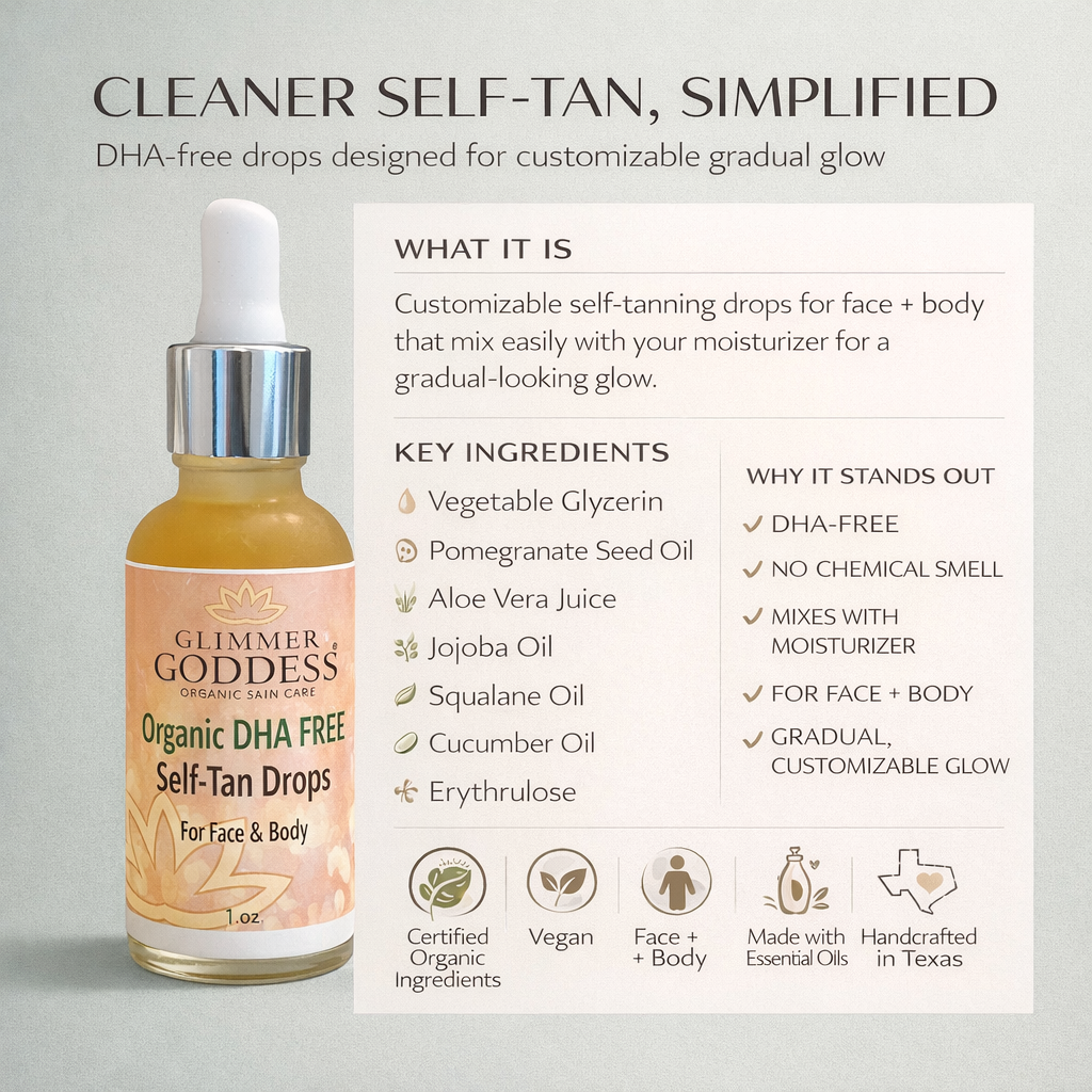 Organic DHA‑Free Tanning Drops