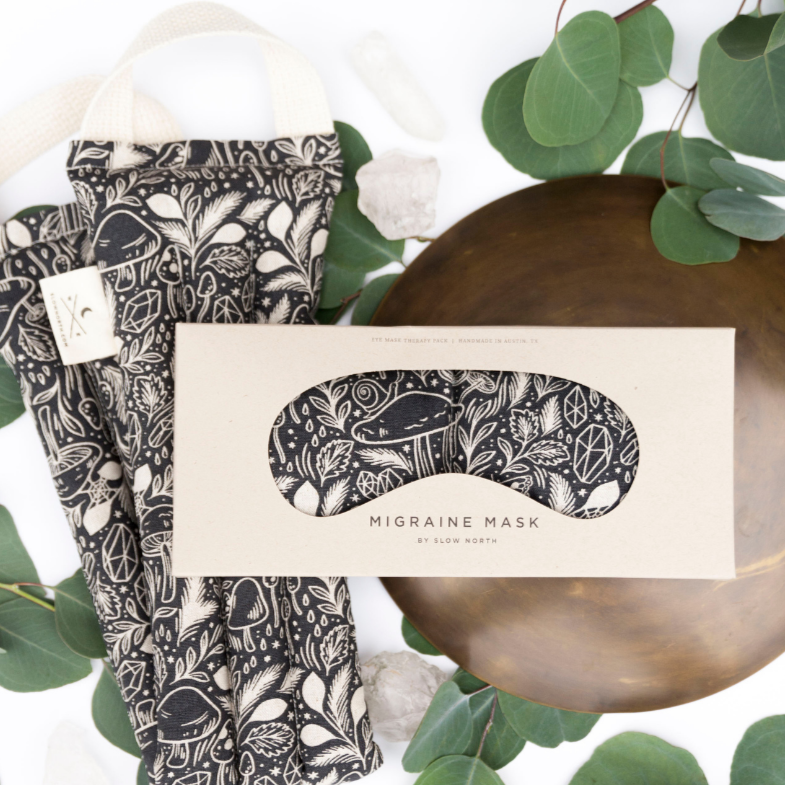 Eye Mask & Neck Wrap Bundle - Mystical Mushroom
