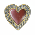 Red Painted Heart Ornament