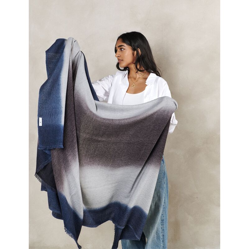 Handloom |Handspun Merino Throw Blanket