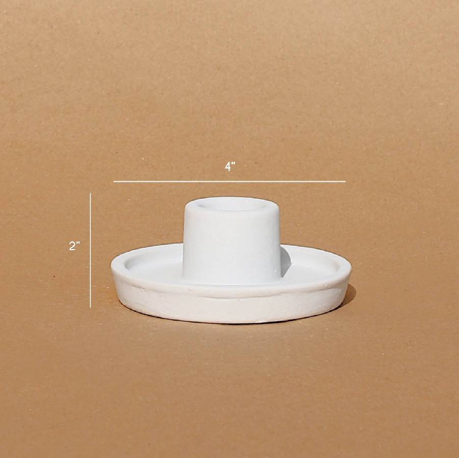 Whirl Ceramic Candle Holder (Set of 2)