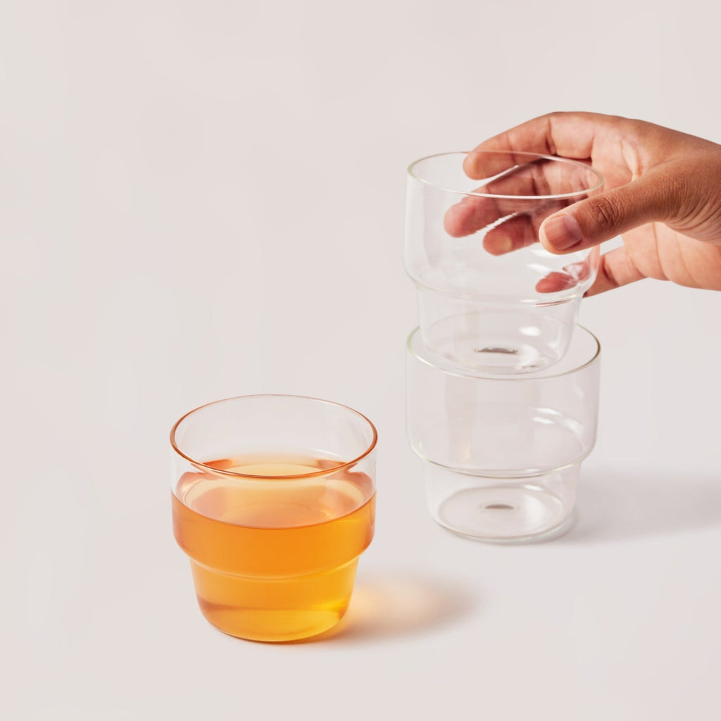 Stackable Glass Tumbler (Set of 4)
